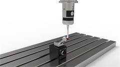 Calibração do apalpador de máquina-ferramenta - Com orientação de 180° do fuso